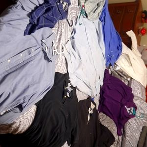 Large Tommy Hilfiger shirts. Selling the lot of 10 for $100